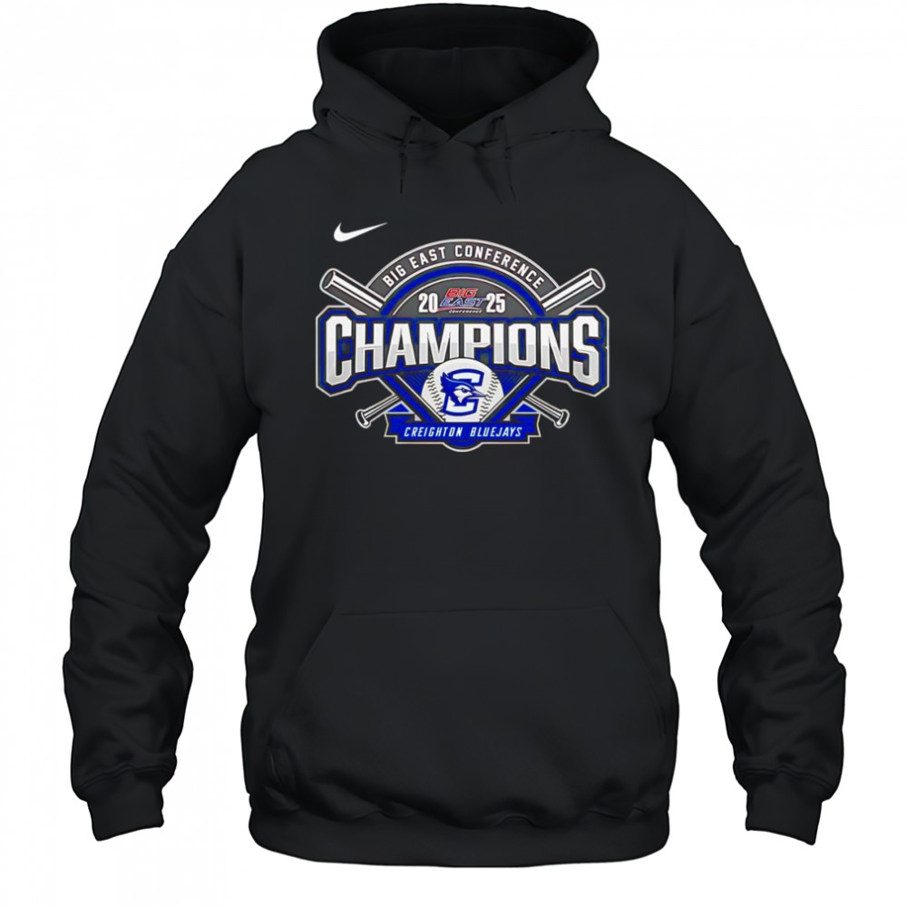 Big East Conference 2025 Champions Creighton Bluejays shirt Hoodie