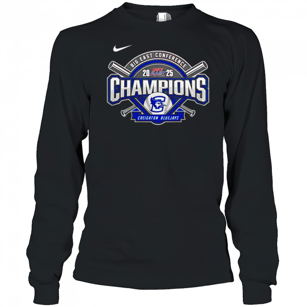 Big East Conference 2025 Champions Creighton Bluejays shirt Long Sleeved