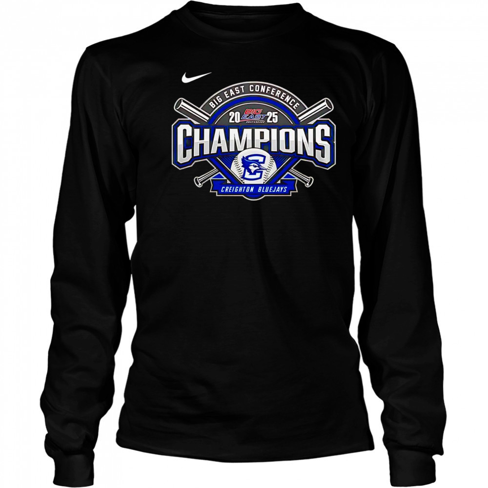 Big East Conference 2025 Champions Creighton Bluejays shirt Long Sleeved