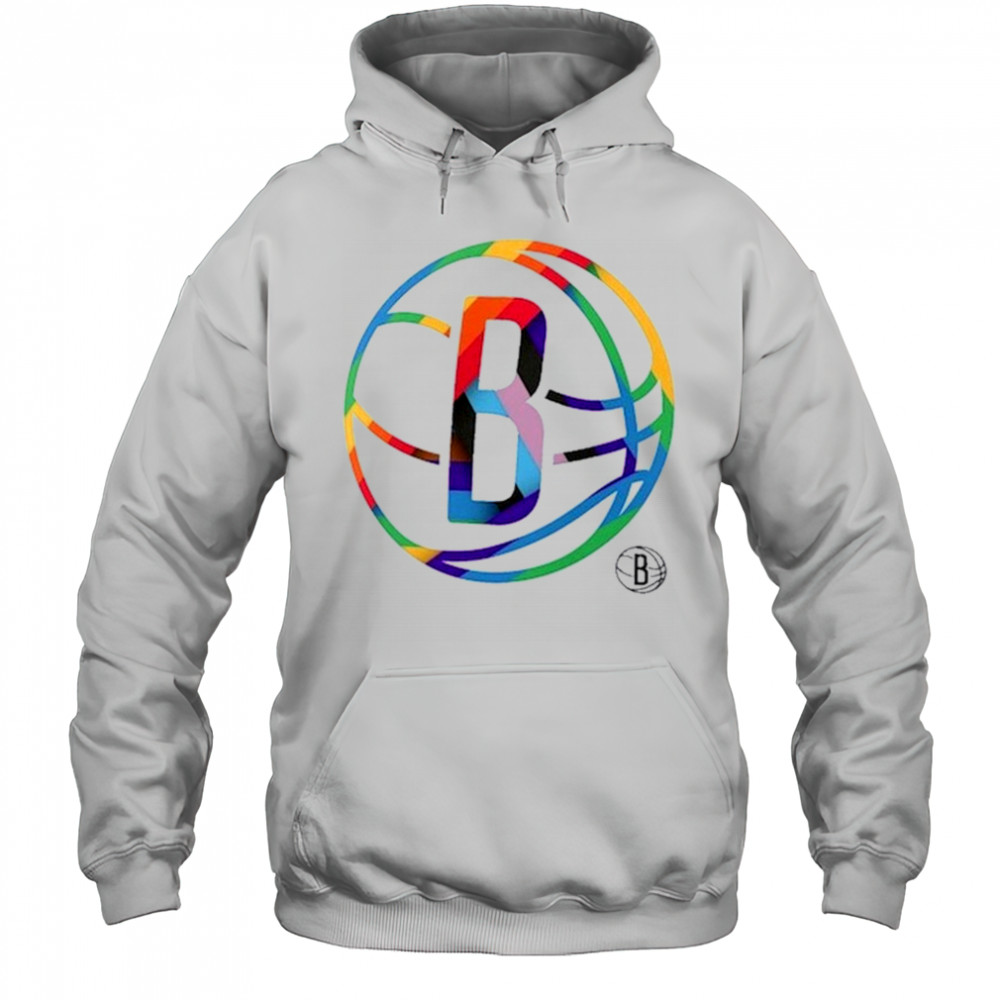 Brooklyn Nets Team Logo Pride T-Shirt Hoodie