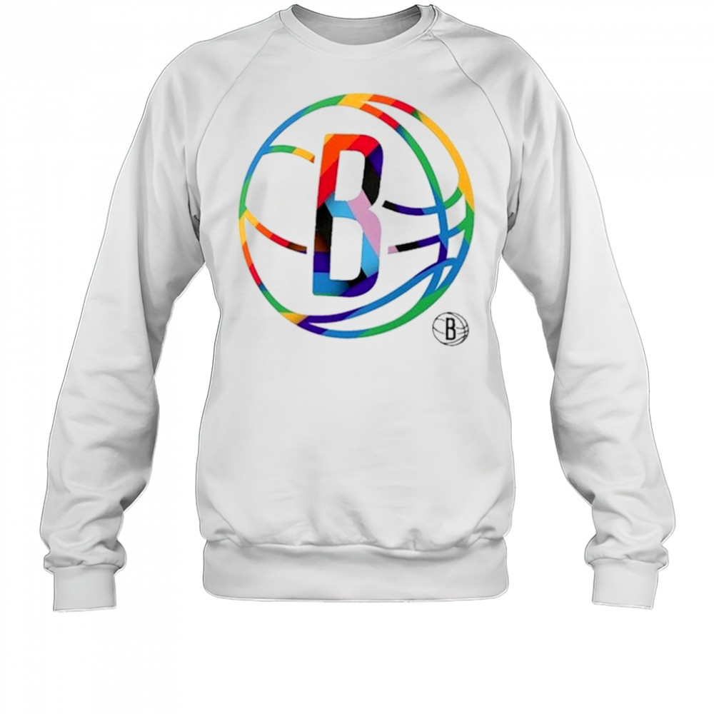 Brooklyn Nets Team Logo Pride T-Shirt Sweatshirt