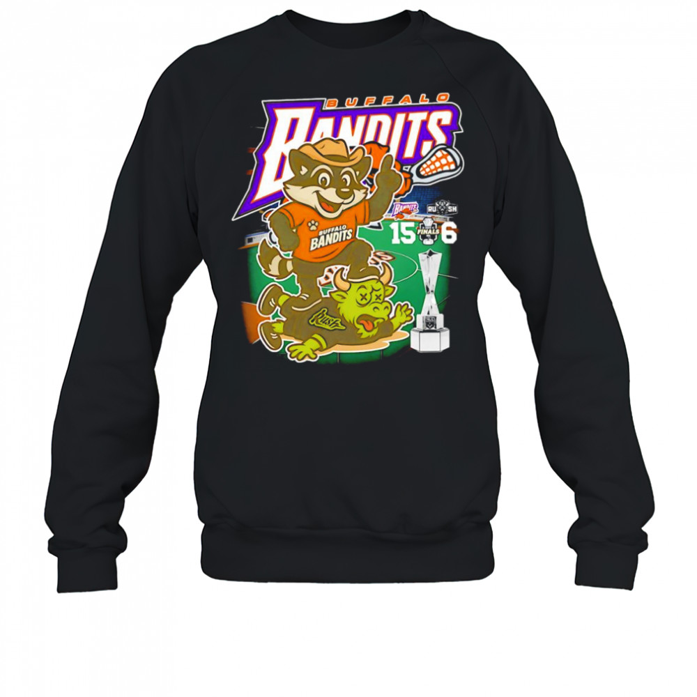 Buffalo Bandits 15 6 Rush mascot shirt Sweatshirt