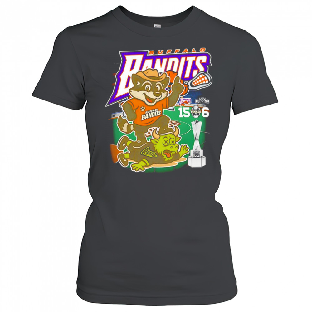 Buffalo Bandits 15 6 Rush mascot shirt Women's T-shirt