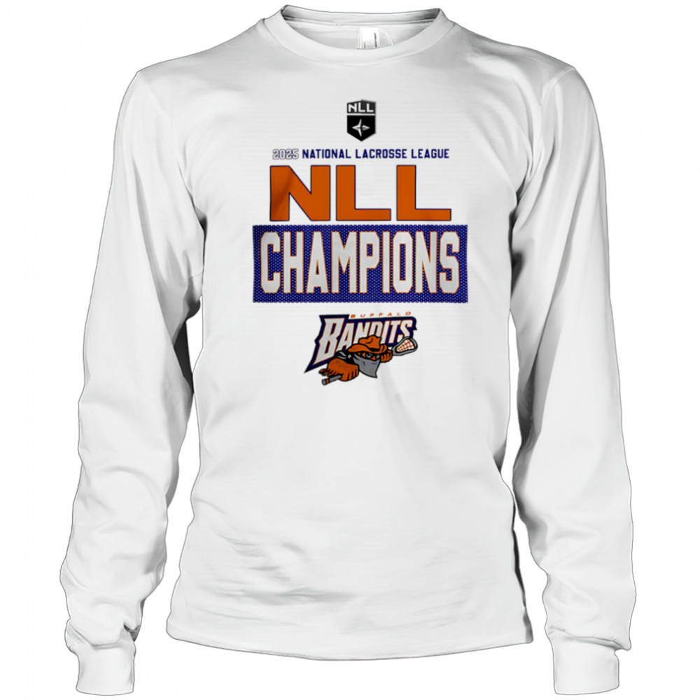 Buffalo Bandits 2025 national lacrosse league NLL Cup Champions shirt Long Sleeved