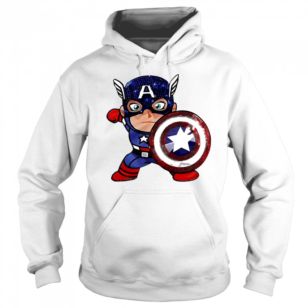 Captain America funny cartoon shirt Sweatshirt