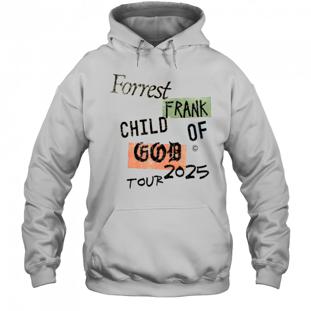 COG Color Block Forrest Frank Child Of God Tour 2025 T-Shirt Hoodie
