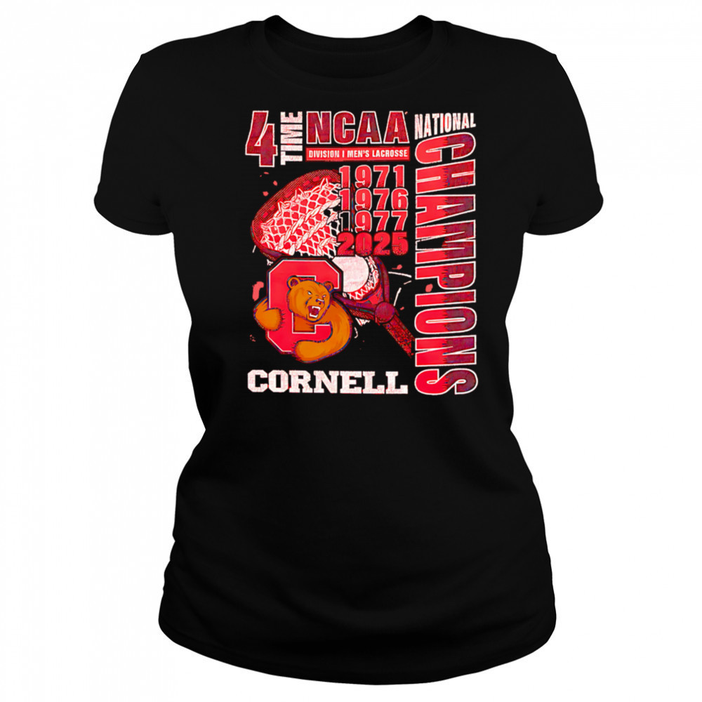 Cornell Big Red 4 time Ncaa National Champions shirt Women's T-shirt