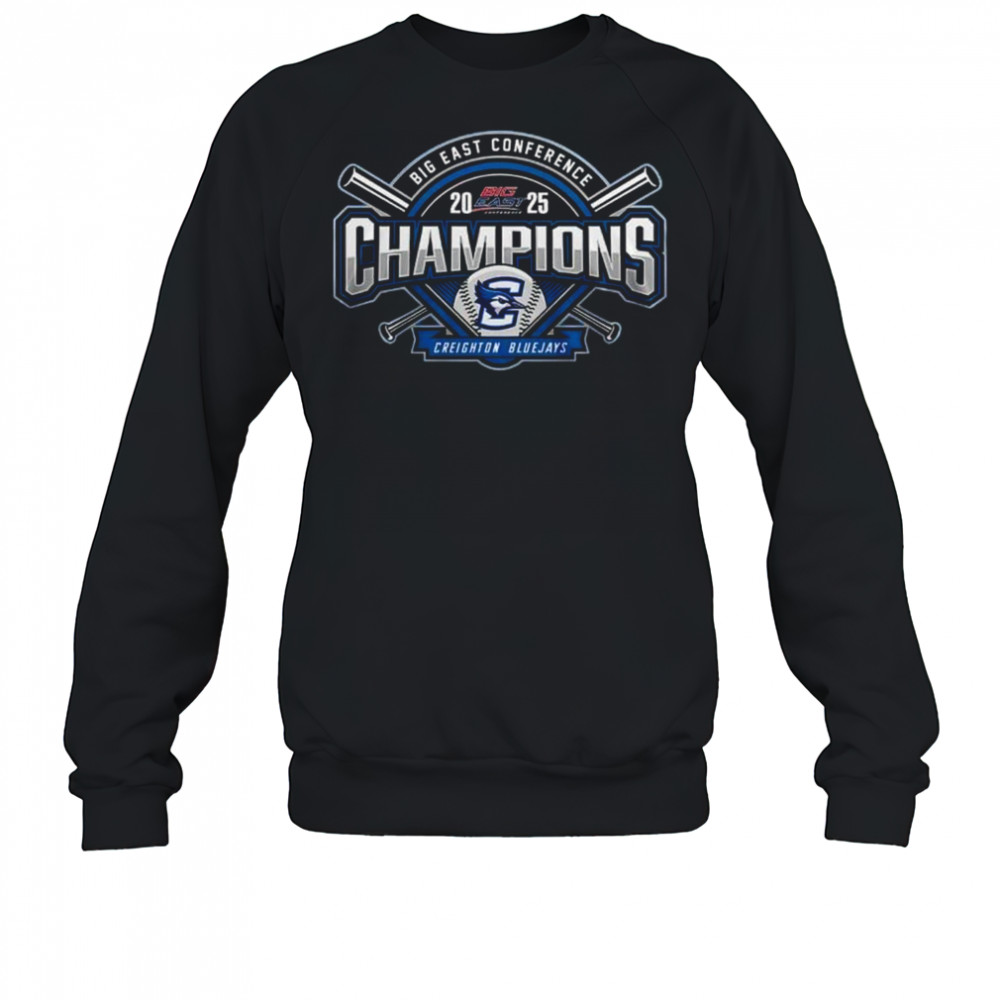 Creighton Bluejays Baseball 2025 Big East Conference Champions Shirt Sweatshirt