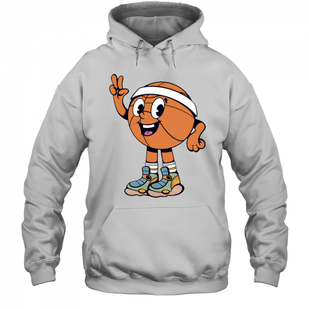 Cute Basketball Peace Sign shirt Hoodie