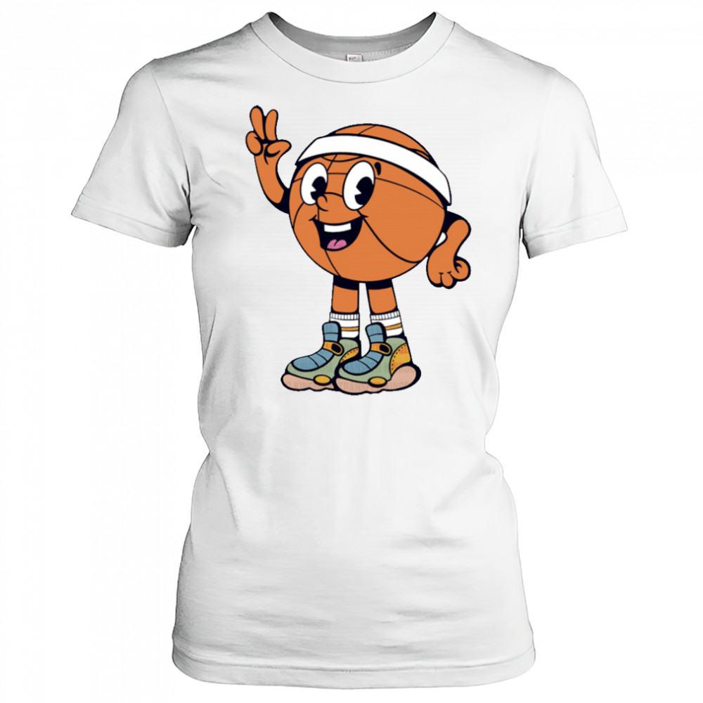 Cute Basketball Peace Sign shirt Women's T-shirt