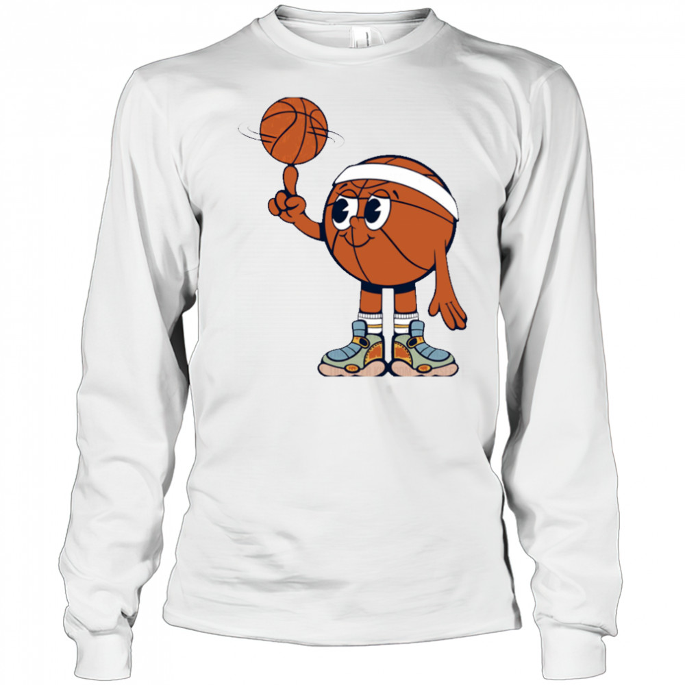Cute Basketball Spinning The Ball shirt Long Sleeved