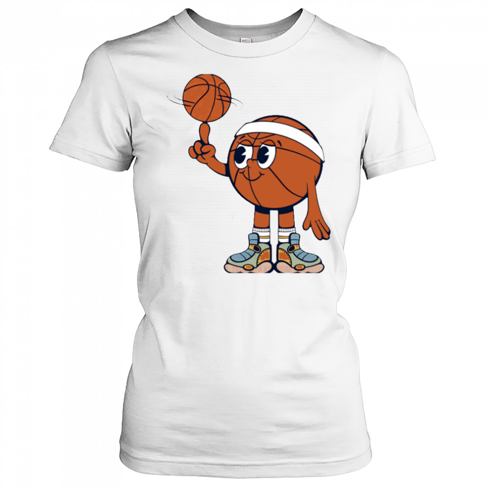 Cute Basketball Spinning The Ball shirt Women's T-shirt