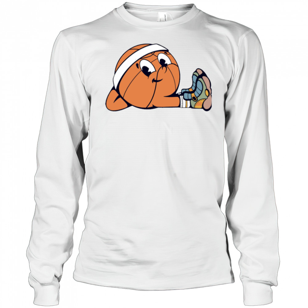 Cute Basketball Stretching shirt Long Sleeved