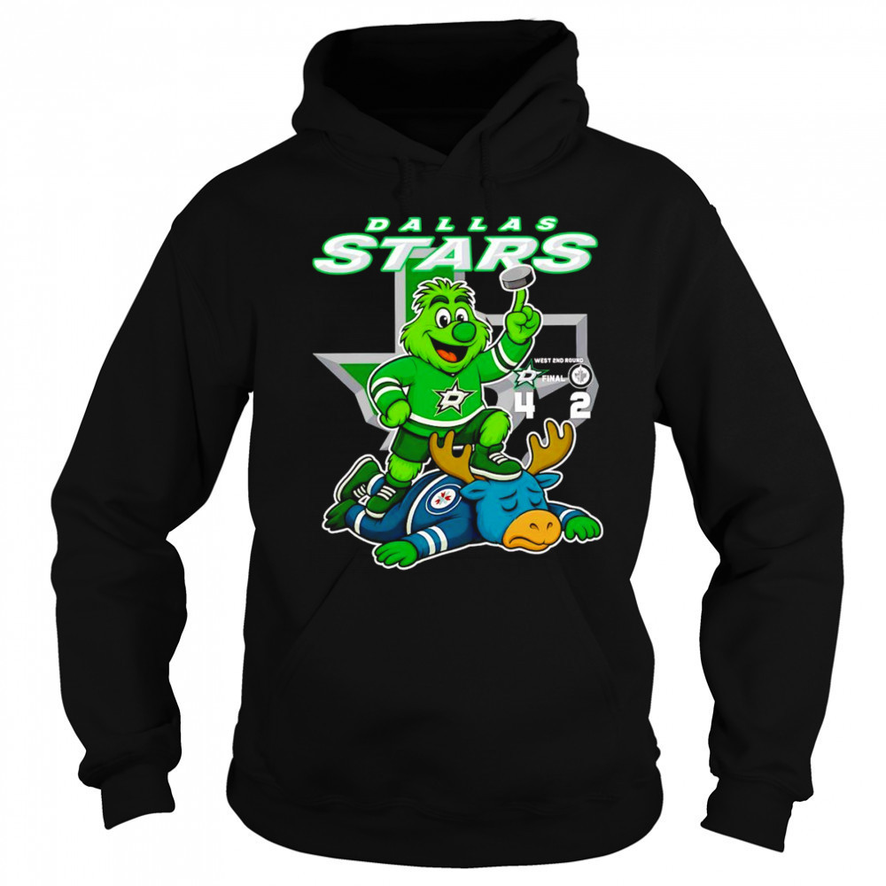 Dallas Stars West 2nd round vs Winnipeg Jets mascot shirt Sweatshirt