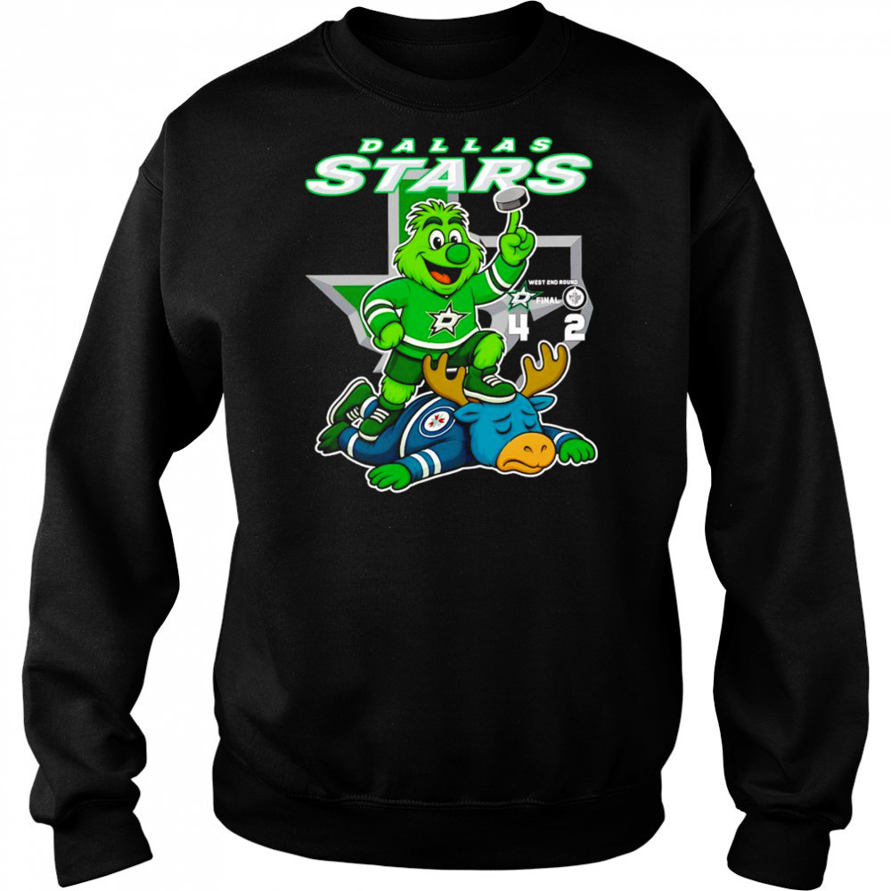 Dallas Stars West 2nd round vs Winnipeg Jets mascot shirt Hoodie