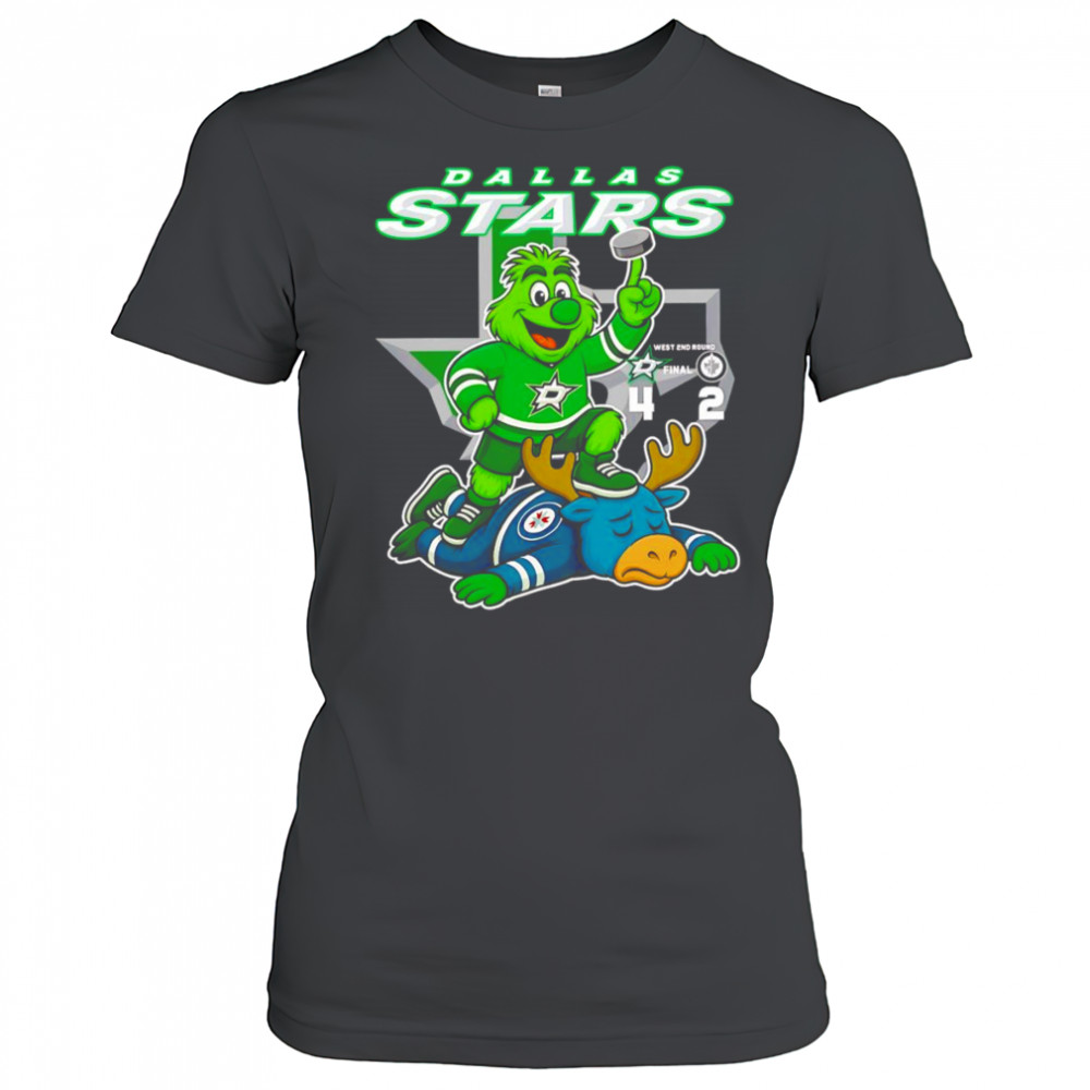 Dallas Stars West 2nd round vs Winnipeg Jets mascot shirt Women's T-shirt