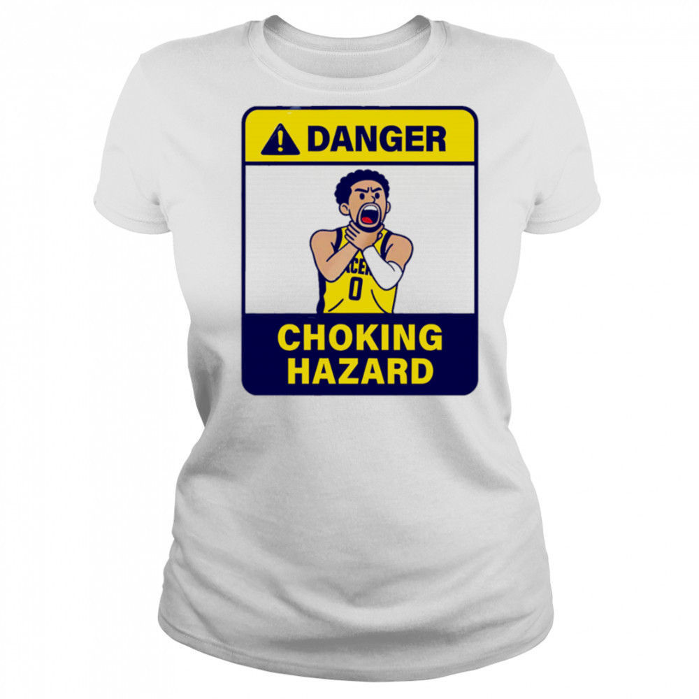 Danger Choking Hazard Tyrese Haliburton cartoon shirt Women's T-shirt