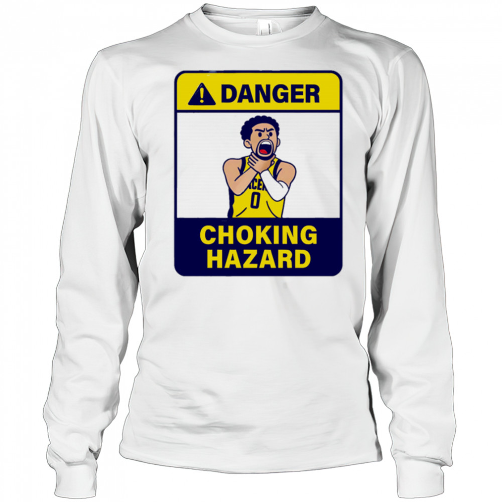 Danger Choking Hazard Tyrese Haliburton cartoon shirt Long Sleeved