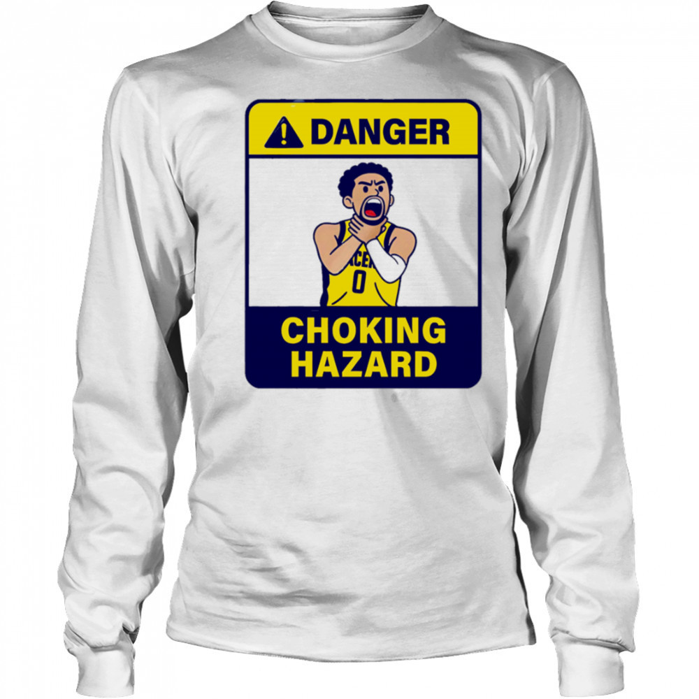 Danger Choking Hazard Tyrese Haliburton cartoon shirt Long Sleeved