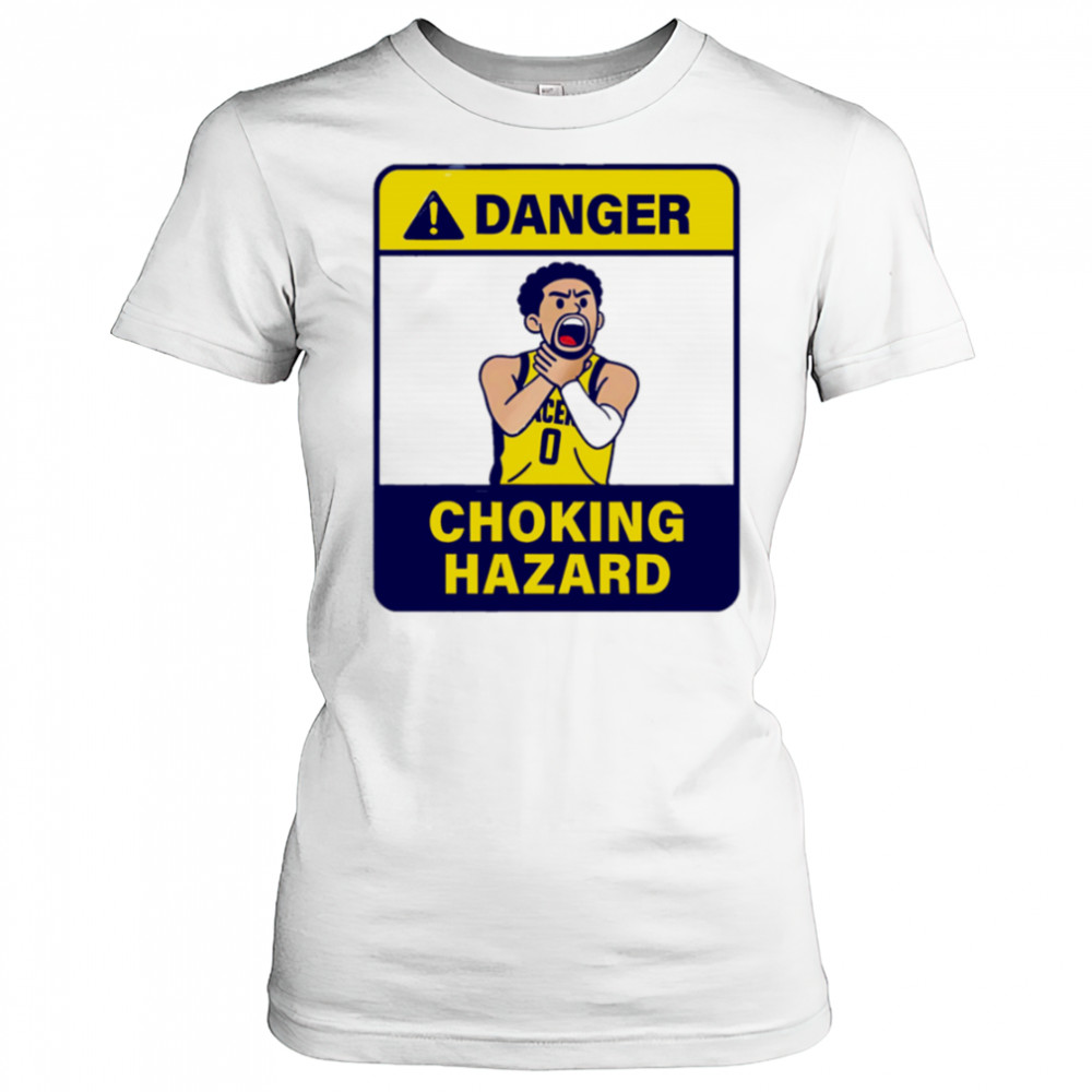 Danger Choking Hazard Tyrese Haliburton cartoon shirt Women's T-shirt