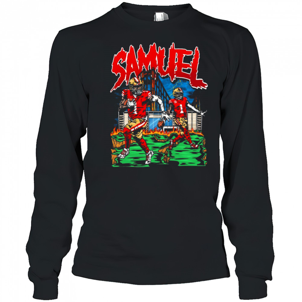 Deebo Samuel Sr. San Francisco 49ers NFL Planet Euphoria Art 2025 t-shirt Long Sleeved