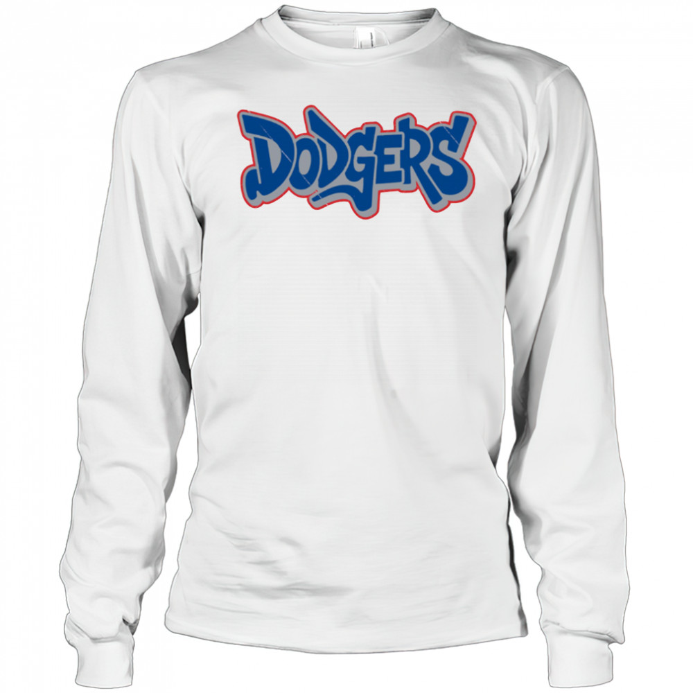 Dodgers Graffiti Logo Los Angeles Dodger Baseball shirt Long Sleeved