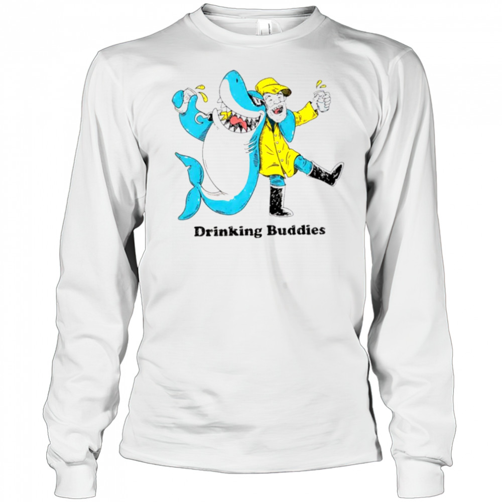 Drinking buddies Shark funny shirt Long Sleeved