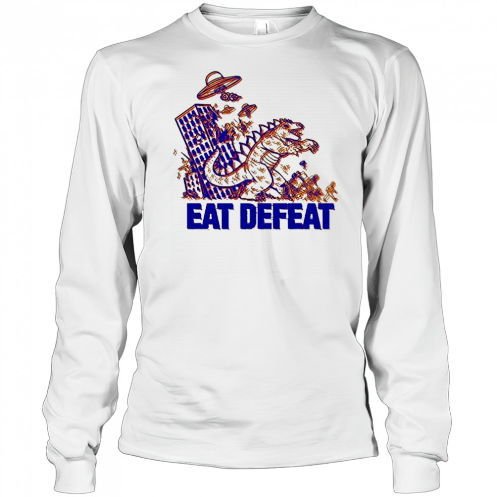 Eat Defeat Godzilla T-shirt Long Sleeved