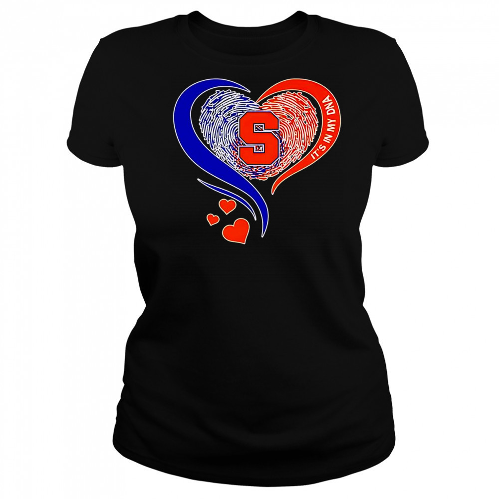 Fingerprint heart it’s in my DNA Syracuse Orange shirt Women's T-shirt
