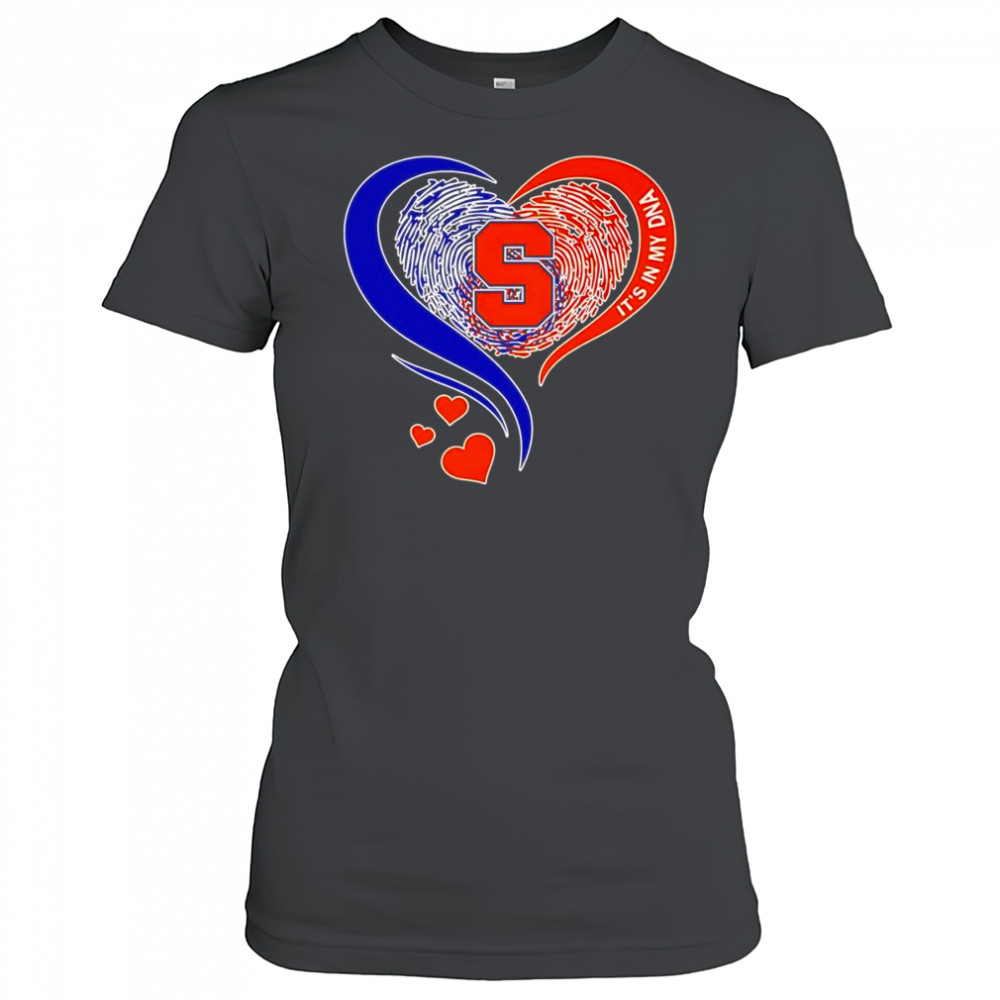 Fingerprint heart it’s in my DNA Syracuse Orange shirt Women's T-shirt