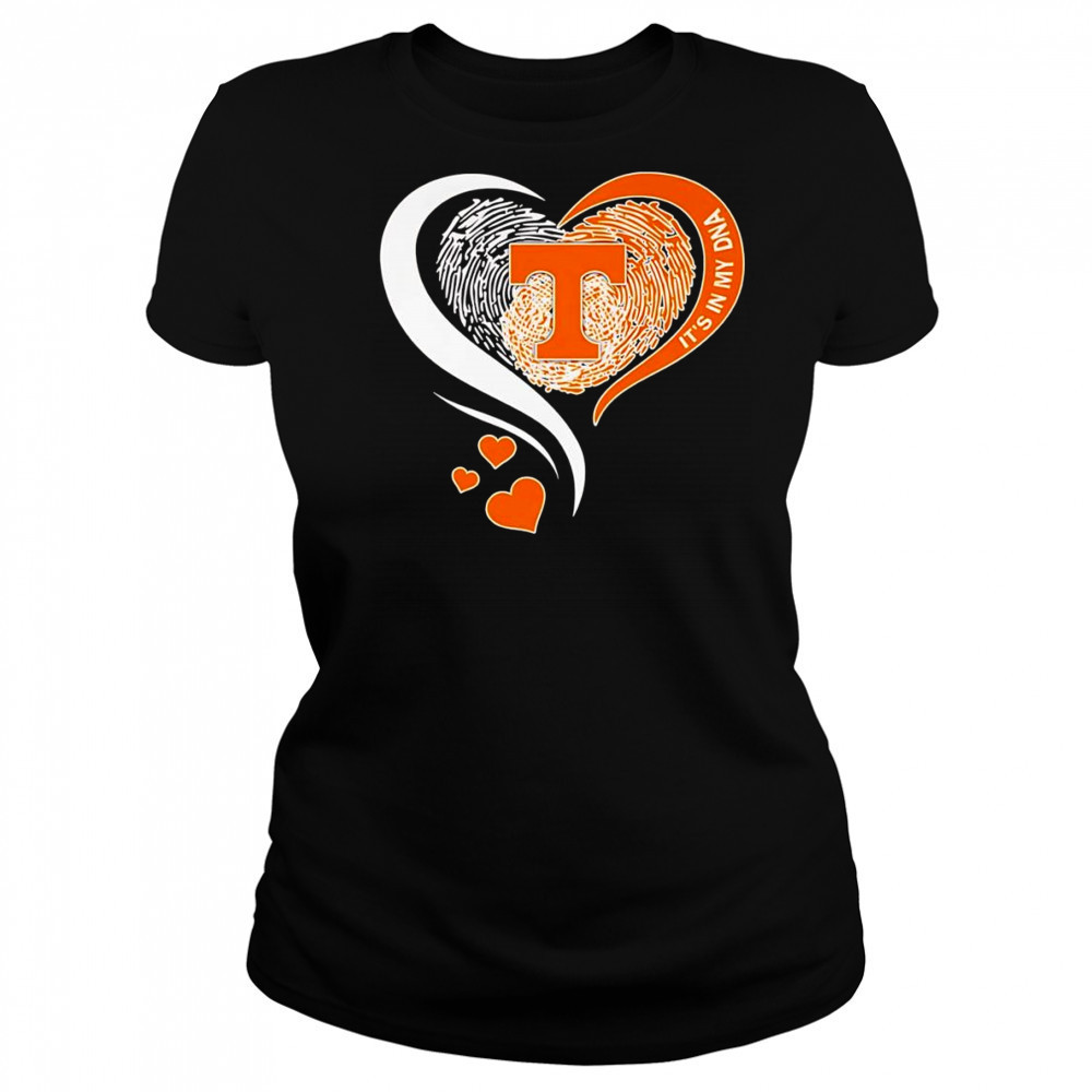 Fingerprint heart it’s in my DNA Tennessee Volunteers shirt Women's T-shirt