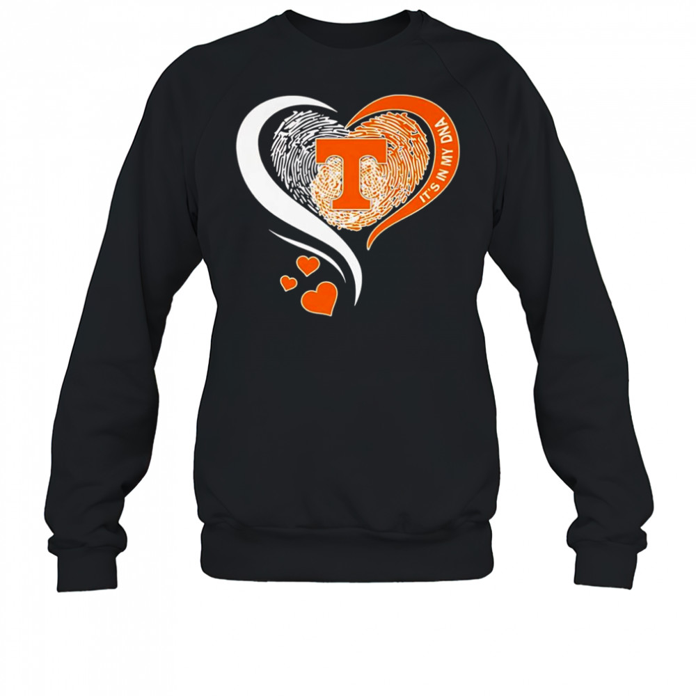 Fingerprint heart it’s in my DNA Tennessee Volunteers shirt Sweatshirt