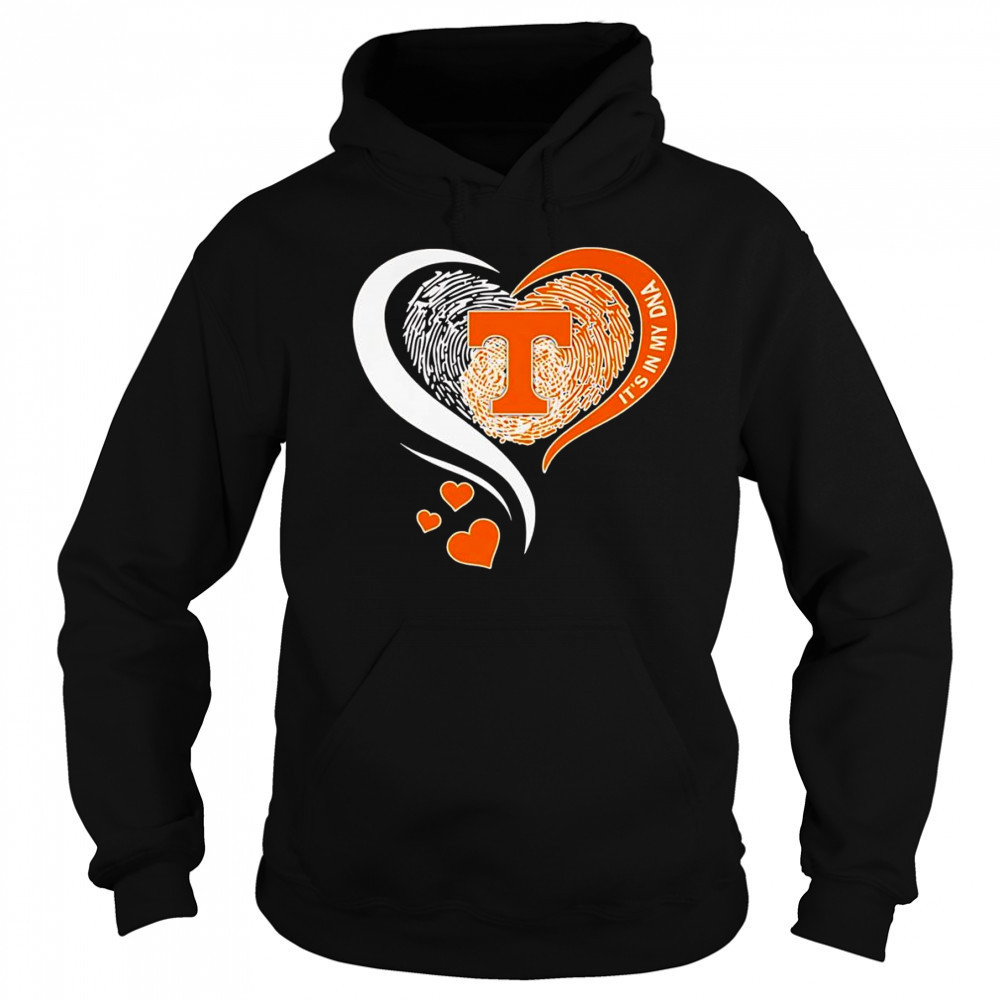 Fingerprint heart it’s in my DNA Tennessee Volunteers shirt Sweatshirt