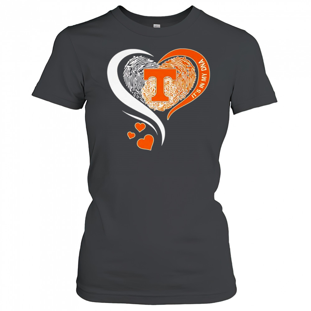 Fingerprint heart it’s in my DNA Tennessee Volunteers shirt Women's T-shirt