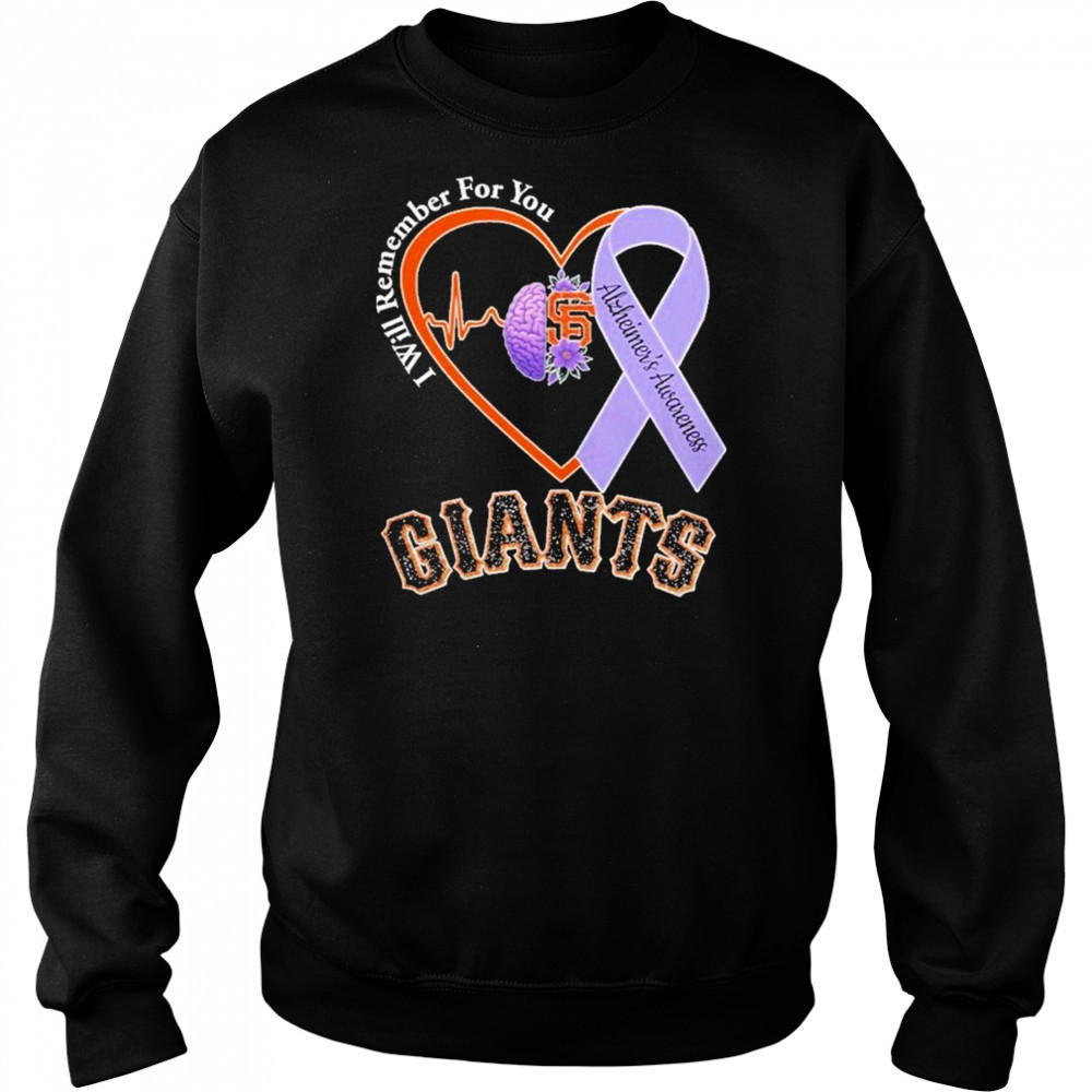 Giants I Will Remember For You Alzheiner’s Awarness Shirt Hoodie