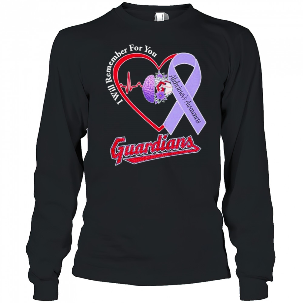 Guardians I Will Remember For You Alzheiner’s Awarness Shirt Long Sleeved