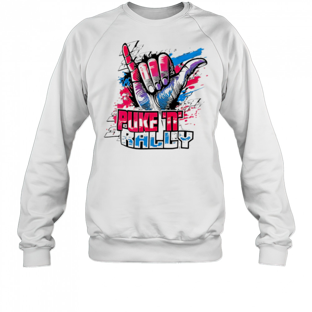 Hand Puke and Rally paint shirt Sweatshirt