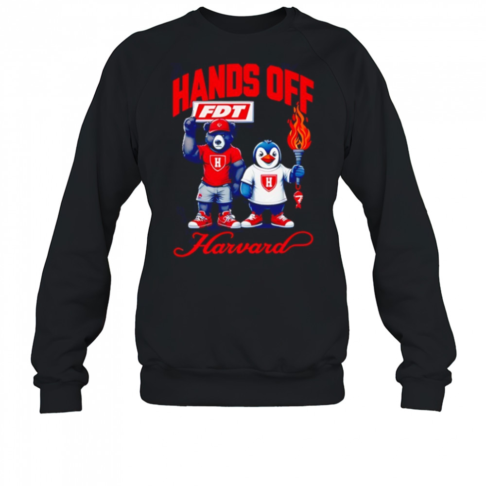 Hands Off Harvard Subtle FDT bear and penguin shirt Sweatshirt