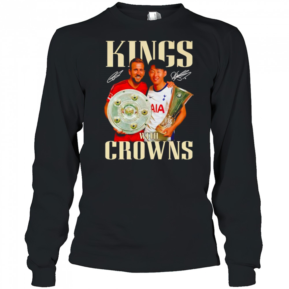 Harry Kane and Son Heung Min Kings with crowns shirt Long Sleeved