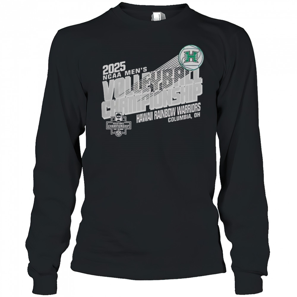 Hawaii Warriors 2025 NCAA Men’s Volleyball Championship T-Shirt Long Sleeved