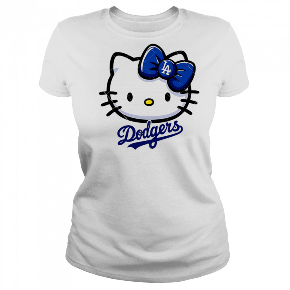 Hello Kitty Los Angeles Dodgers Hello Kitty LA MLB shirt Women's T-shirt
