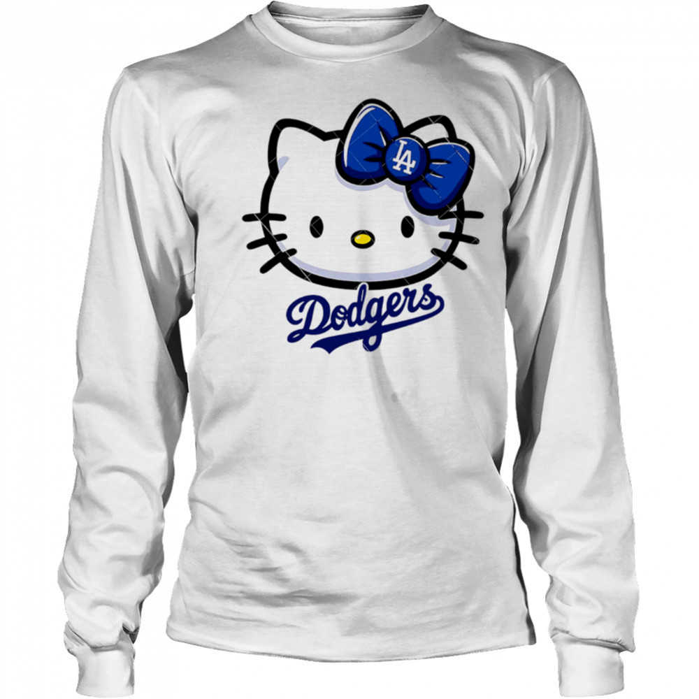 Hello Kitty Los Angeles Dodgers Hello Kitty LA MLB shirt Long Sleeved