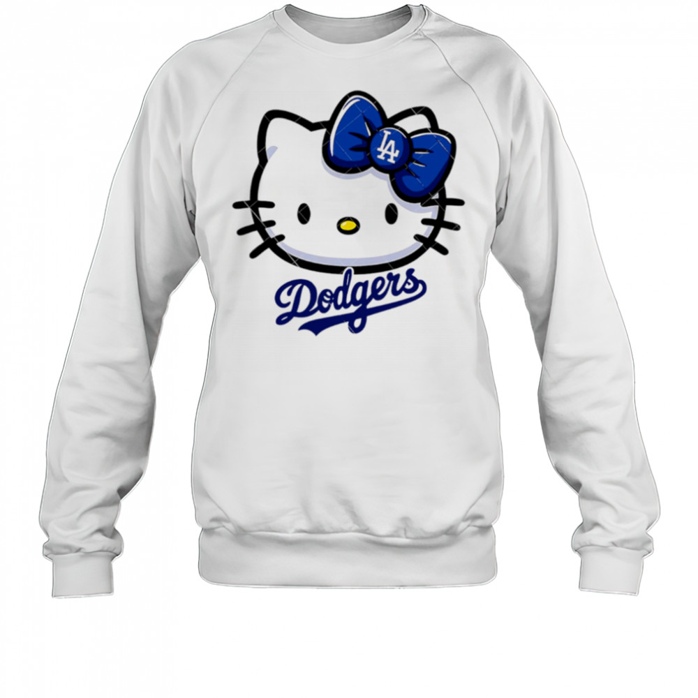 Hello Kitty Los Angeles Dodgers Hello Kitty LA MLB shirt Sweatshirt