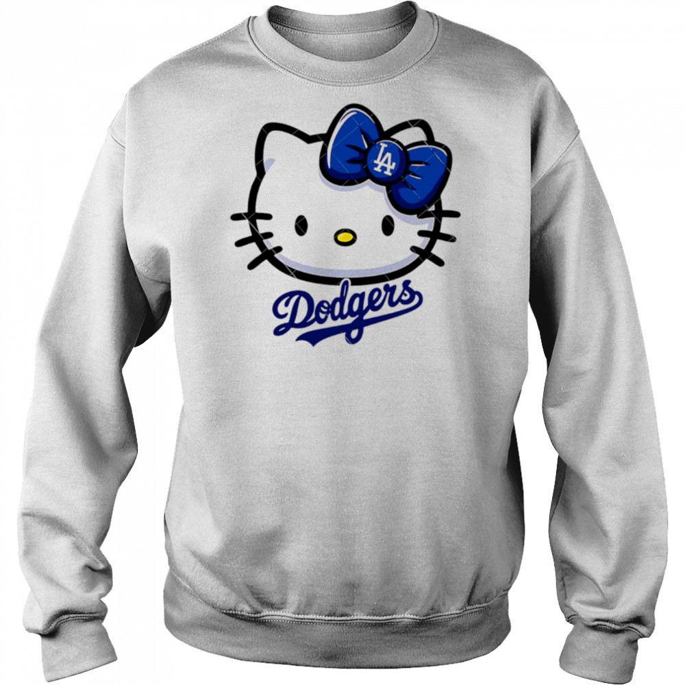 Hello Kitty Los Angeles Dodgers Hello Kitty LA MLB shirt Hoodie