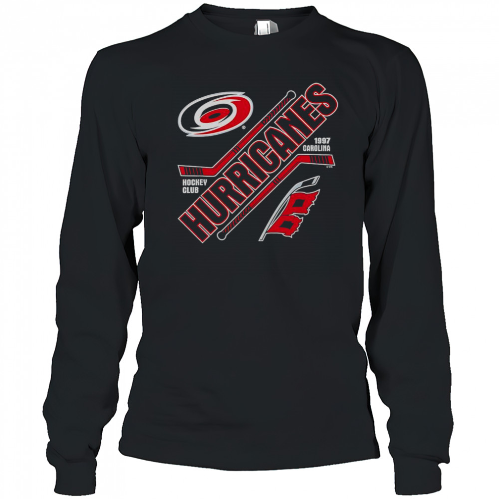 Hurricanes Force Black Officially Licensed Hockey T-Shirt Long Sleeved