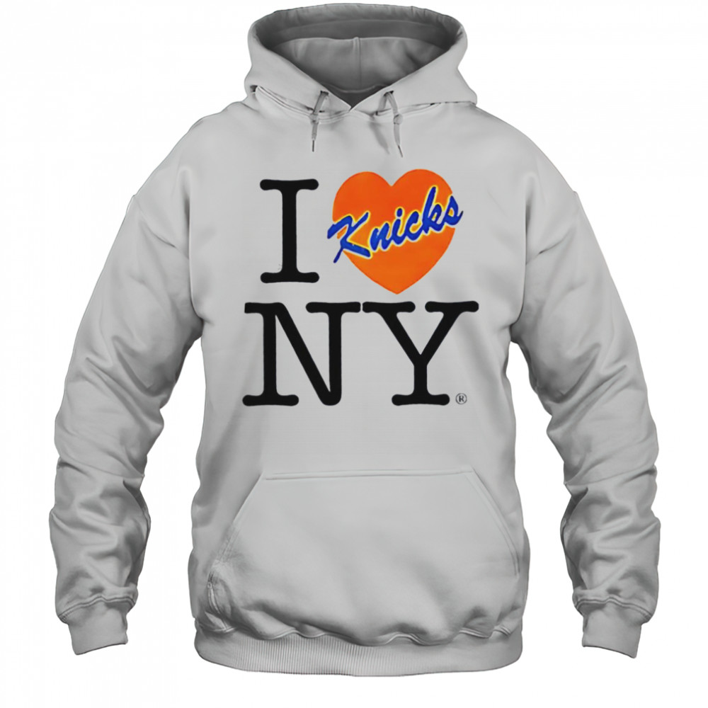 I love NY New York Knicks heart shirt Hoodie