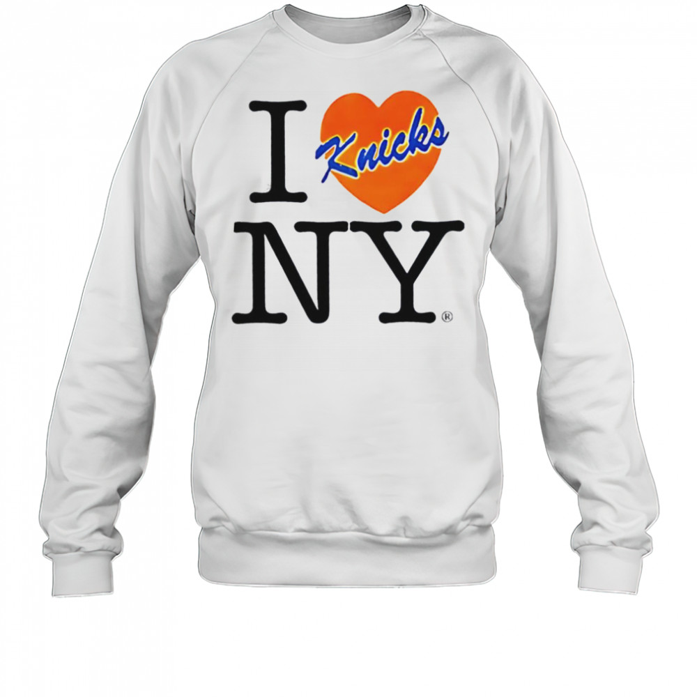 I love NY New York Knicks heart shirt Sweatshirt