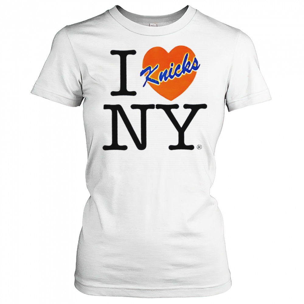 I love NY New York Knicks heart shirt Women's T-shirt
