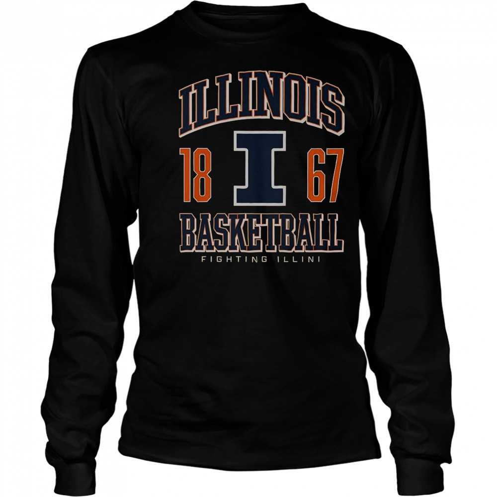 Illinois Fighting Illini Basketball T-Shirt Long Sleeved