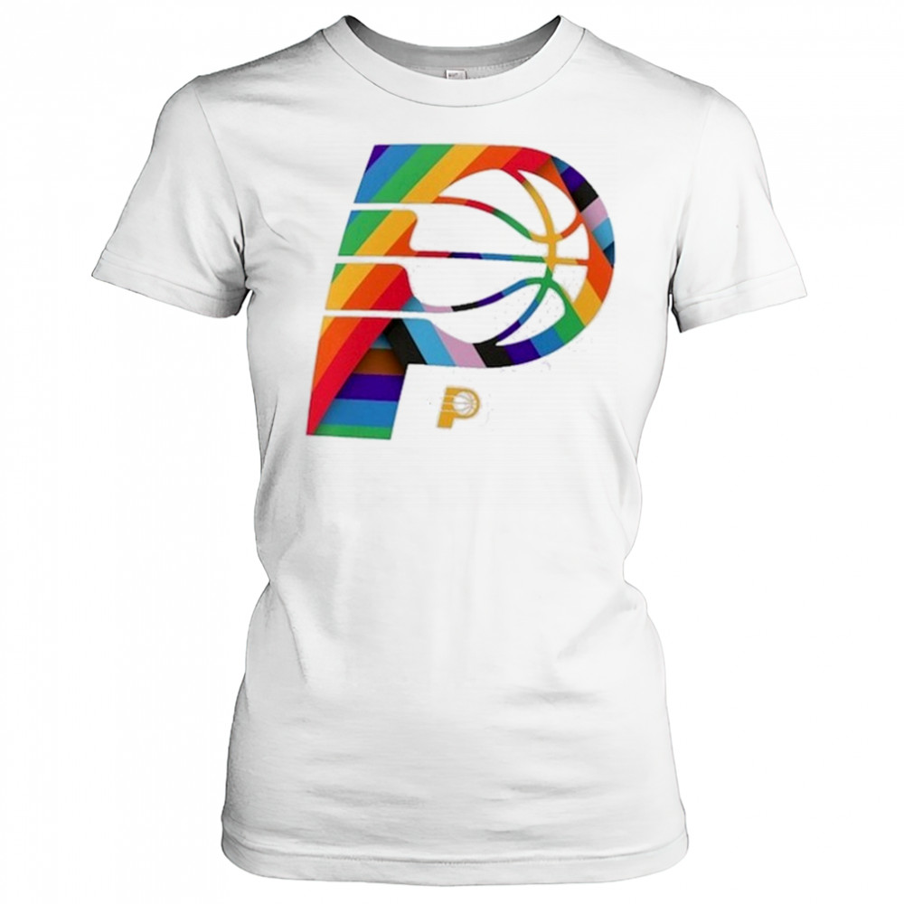 Indiana Pacers Team Logo Pride T-Shirt Women's T-shirt